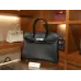 バーキン 30 スイフトSwift ブラック シルバー金具
