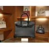 バーキン 30 スイフトSwift ブラック シルバー金具