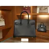 バーキン 30 スイフトSwift ブラック シルバー金具