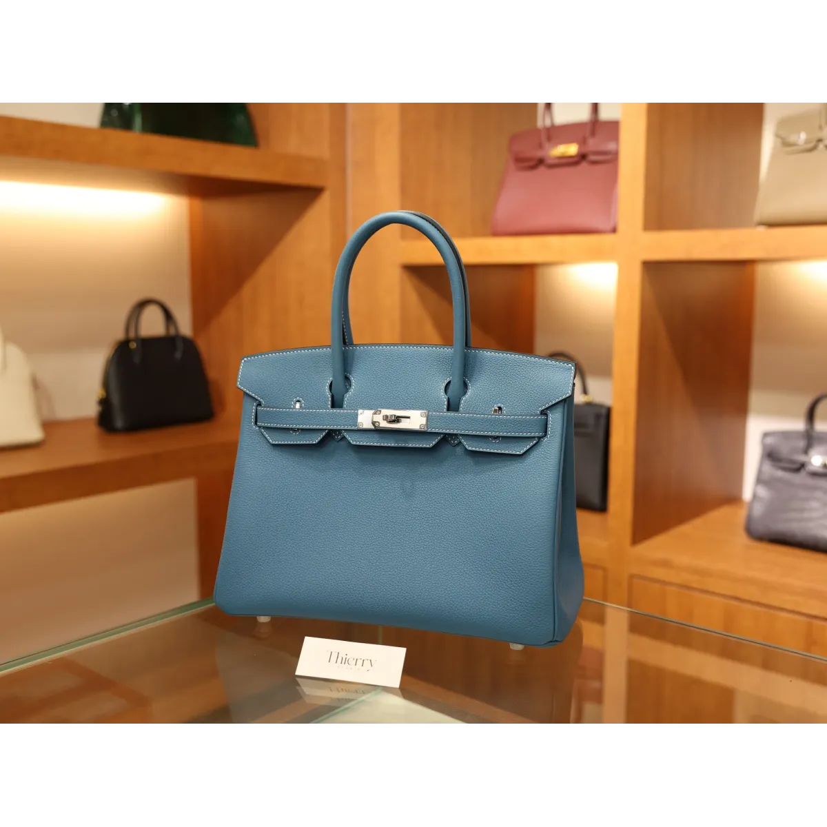バーキン 30 トゴ 75/Blue Jean ブルージーン シルバー金具