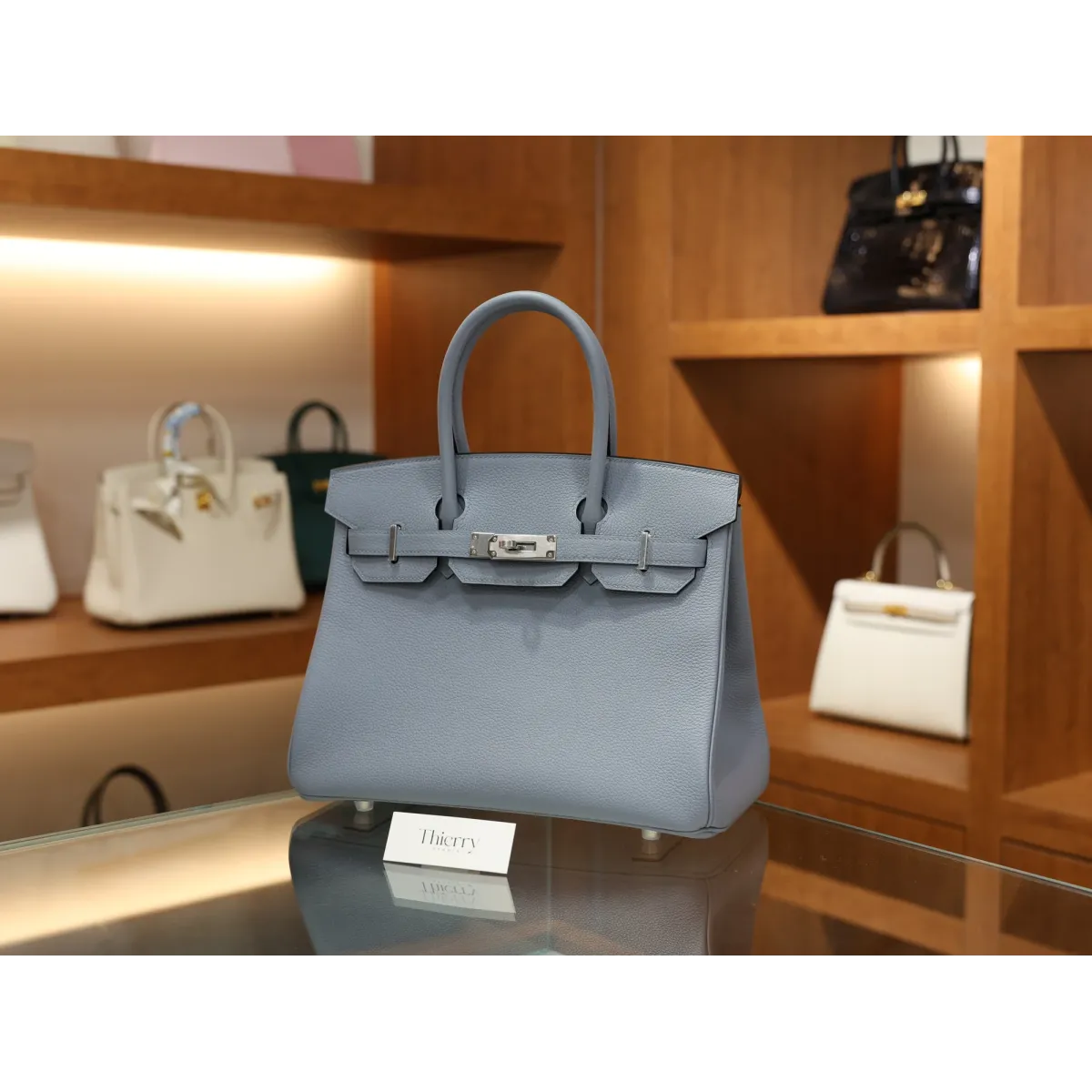 バーキン 30 トゴ J7/Blue Lin ブルーラン シルバー金具