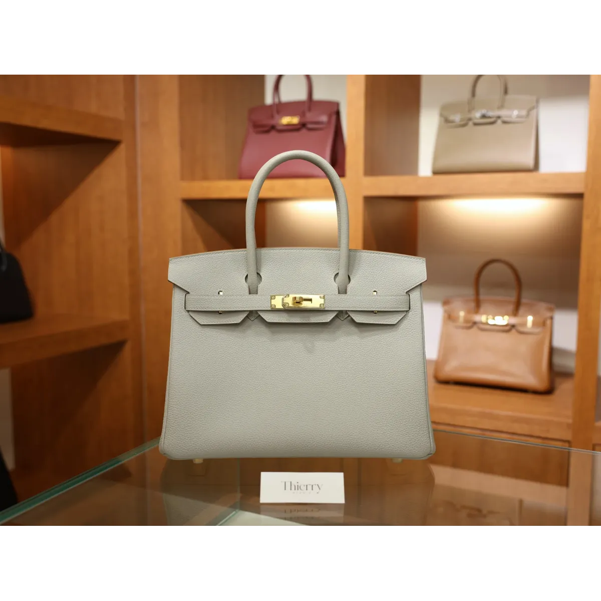 バーキン 30 トゴ 80/ Pearl Grey (Gris Perle)  パールグレー ゴールド金具