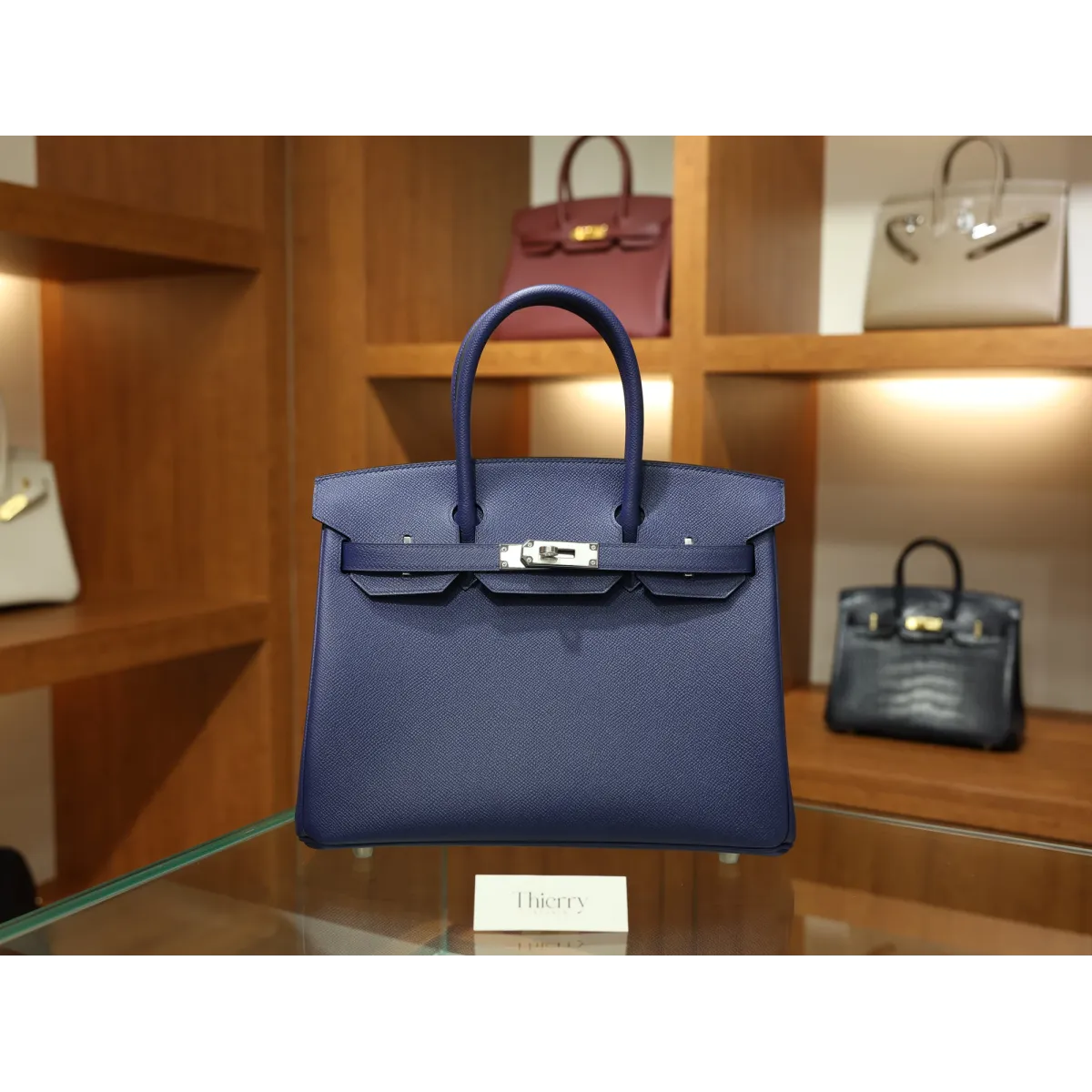 バーキン 30 ヴォーエプソン 73/ Blue Saphir  ブルーサフィール シルバー金具