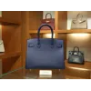 バーキン 30 ヴォーエプソン 73/ Blue Saphir  ブルーサフィール シルバー金具