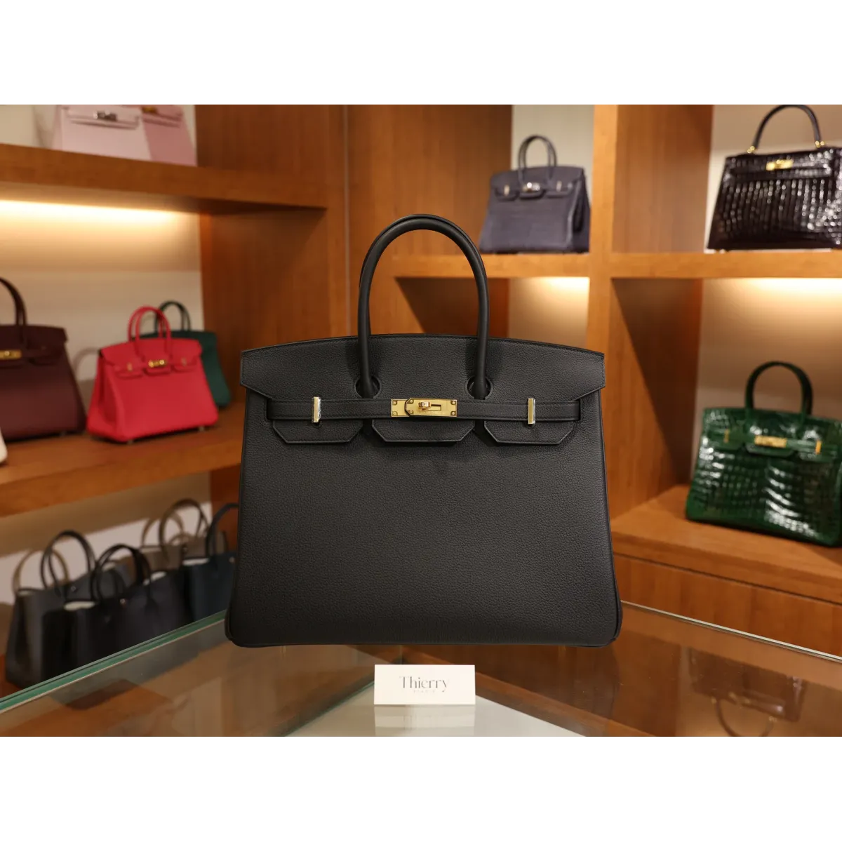 バーキン 35 トゴ Togoブラック ゴールド金具