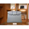 バーキン 35 トゴ J7/ Blue Lin ブルーランゴールド金具