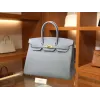 バーキン 35 トゴ J7/ Blue Lin ブルーランゴールド金具