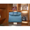 バーキン 35 トゴ 75/Blue Jean ブルージーン シルバー金具