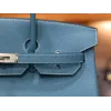 バーキン 35 トゴ 75/Blue Jean ブルージーン シルバー金具