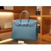 バーキン 40 トゴ 75/Blue Jean ブルージーン シルバー金具
