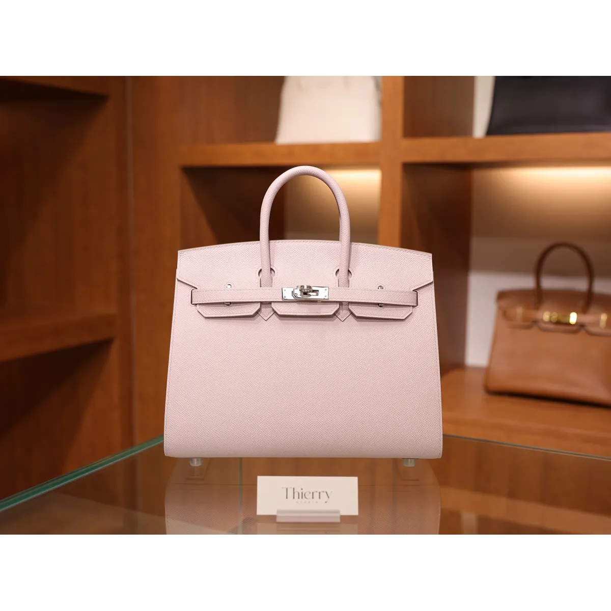 バーキン 25 ヴォーエプソン 09 Mauve Pale モーヴ・ペール シルバー金具