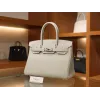バーキン 30 トゴ 80/Pearl Grey パールグレー シルバー金具