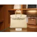 バーキン 25 クレマンス 10/Craie クレ シルバー金具