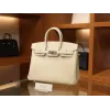バーキン 25 クレマンス 10/Craie クレ シルバー金具