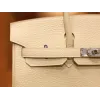 バーキン 25 クレマンス 10/Craie クレ シルバー金具