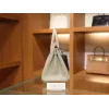 バーキン 25 トゴ 80/Pearl Grey パールグレー シルバー金具
