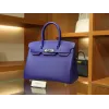 バーキン 30 ヴォーエプソン 7T/Blue Electric ブルーエレクトリック シルバー金具