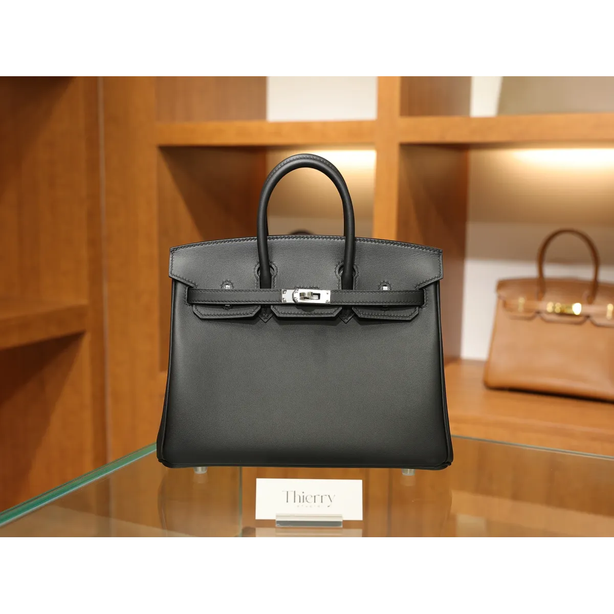 バーキン 25 スイフト Swift ブラック シルバー金具