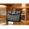 バーキン 25 スイフト Swift ブラック シルバー金具