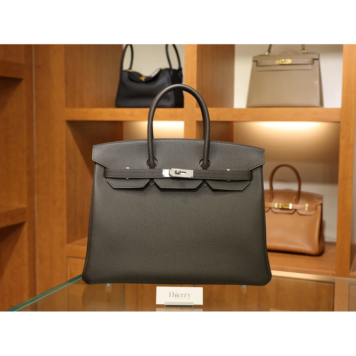バーキン 35 トゴ 46/Ebene  エベーヌ シルバー金具