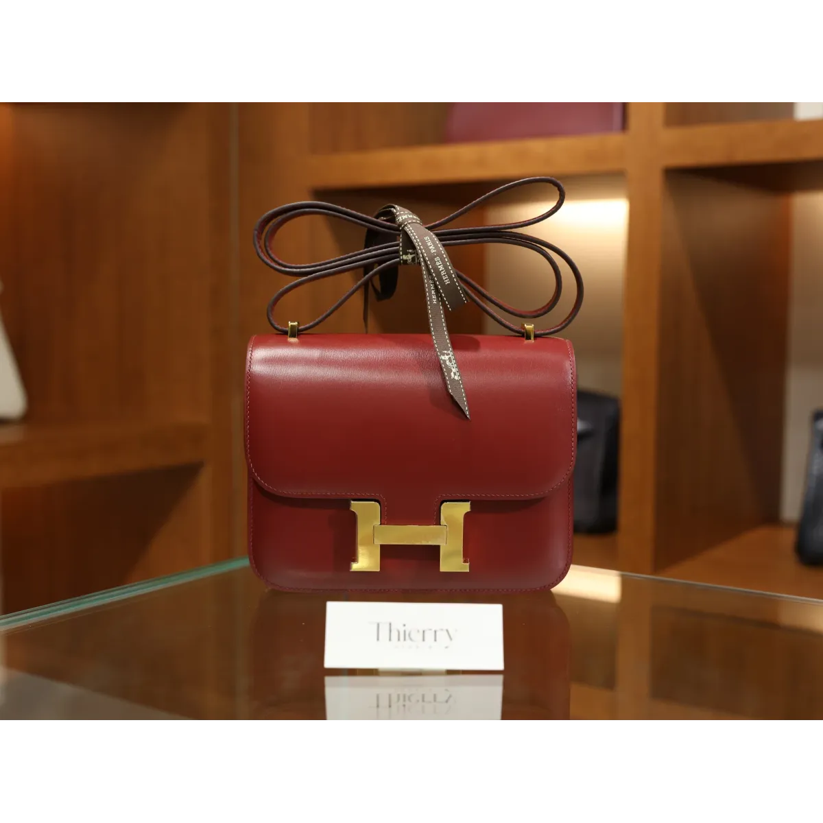 コンスタンス 18 ボックス Box 55/Rouge H  ルージュアッシュ ゴールド金具