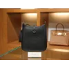 エヴリン ミニ クレマンス ブラック シルバー金具