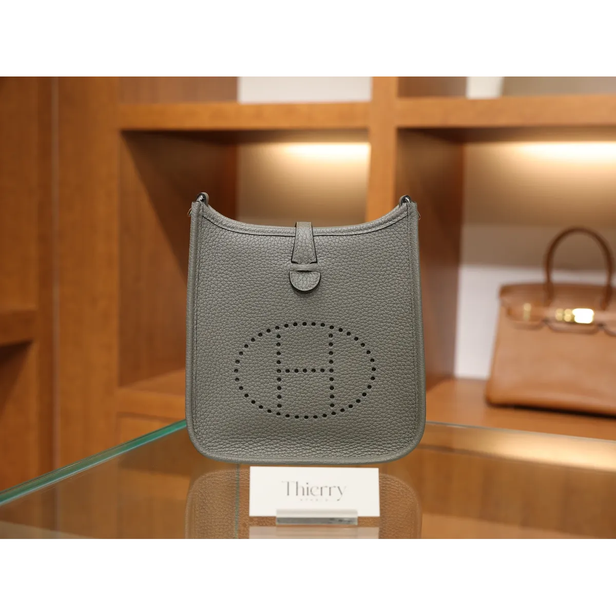 エヴリン ミニ クレマンス18 /Étoupe Grey エトゥープ シルバー金具