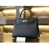 ケリー 25 エプソム ブラック ゴールド金具
