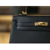ケリー 25 エプソム ブラック ゴールド金具