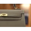 ケリー 25 エプソム エトゥープ ゴールド金具