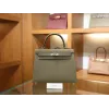 ケリー 25 エプソム エトゥープ シルバー金具