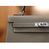 ケリー 25 エプソム エトゥープ シルバー金具