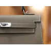 ケリー 25 エプソム エトゥープ シルバー金具