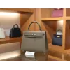 ケリー 25 エプソム エトゥープ シルバー金具
