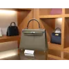 ケリー 25 エプソム エトゥープ シルバー金具