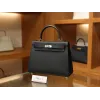 ケリー 25 エプソム ブラック シルバー金具