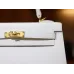 ケリー 25 エプソム ホワイト ゴールド金具