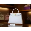 ケリー 25 エプソム ホワイト ゴールド金具