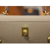 ケリー 25 エプソム グリアスファルト ゴールド金具
