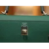 ケリー 25 エプソム Z6/Malachite  マラカイト シルバー金具