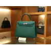ケリー 25 エプソム Z6/Malachite  マラカイト シルバー金具