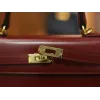 ケリー 25 ボックス Boxセリエ ルージュアッシュ ゴールド金具