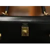 ケリー 25 ボックス セリエ ブラック ゴールド金具