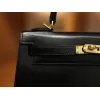 ケリー 25 ボックス セリエ ブラック ゴールド金具