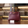 ケリー 25 ボックス Boxセリエ ボルドー ゴールド金具