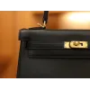 ケリー 25 スイフト Swift ブラック ゴールド金具