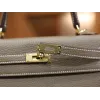 ケリー 25 クレマンス エトゥープ ゴールド金具