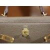 ケリー 25 クレマンス エトゥープ ゴールド金具