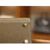 ケリー 25 クレマンス エトゥープ ゴールド金具