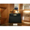 ケリー 28 ボックス Boxセリエ ブラック ゴールド金具